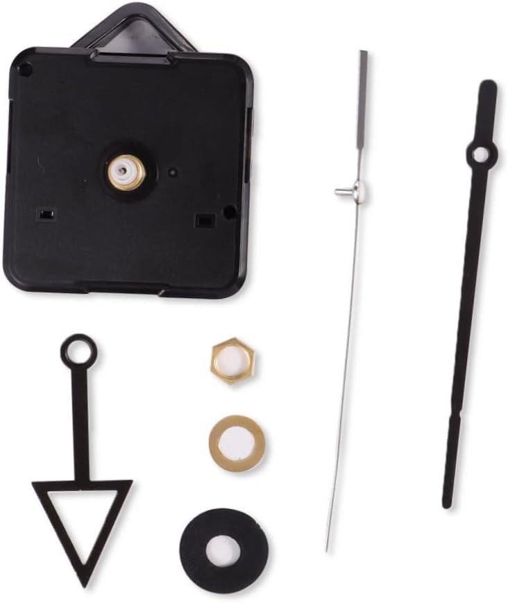 Outanaya 1set Silent Wall Clock Movement Kit Acrylic Clock Mechanism Long Shaft Easy Install - Image 1