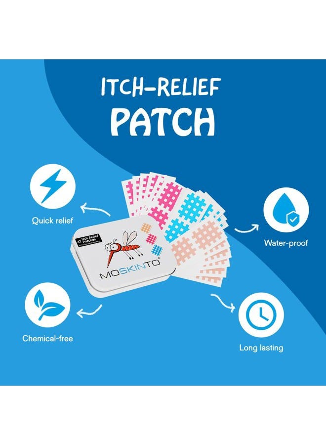 Moskinto The Original Mosquito Itch Relief Patches for Kids & Adults, Bug Bite Patches Soothe Swelling & Itching, Anti Itch Bug Bite Relief, Suction Tool Alternative, Family Pack, 42 Count - Image 3