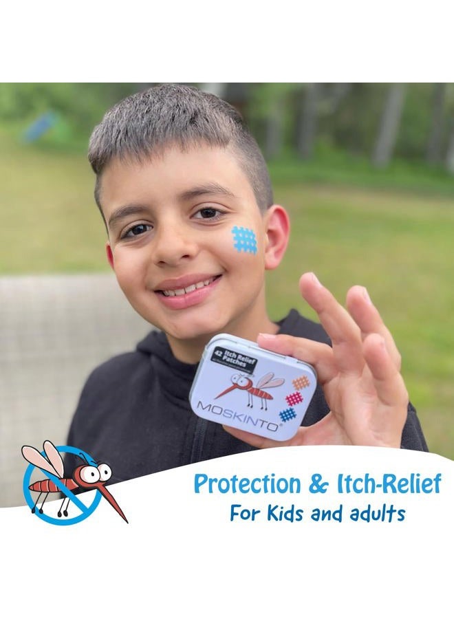 Moskinto The Original Mosquito Itch Relief Patches for Kids & Adults, Bug Bite Patches Soothe Swelling & Itching, Anti Itch Bug Bite Relief, Suction Tool Alternative, Family Pack, 42 Count - Image 5