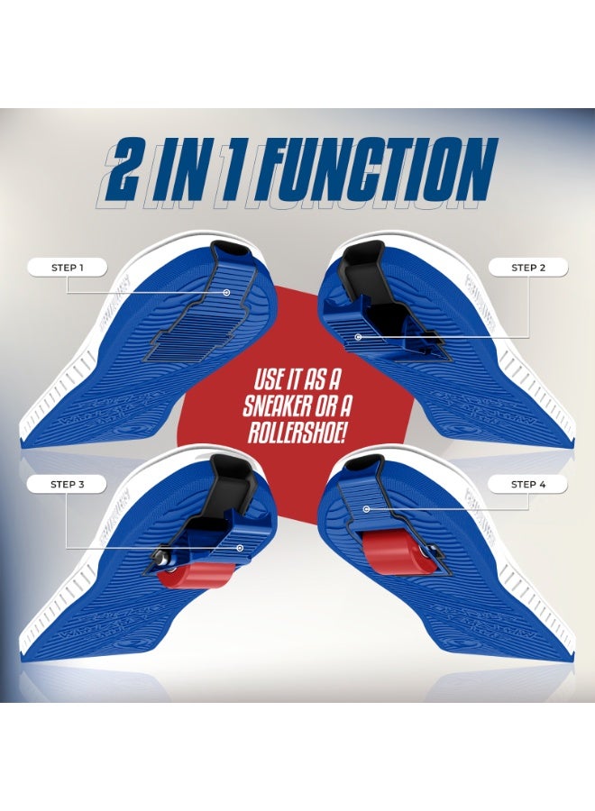 BREEZYROLLERS BREEZY ROLLERS shoes with wheels for children, Roller skates sneakers kids, From children's street shoes to roller skates in a few seconds, Patented click system, Trainers with wheels for girls & boys - Image 4