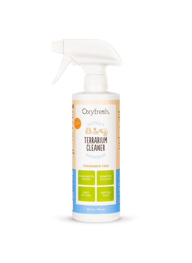Oxyfresh Premium Terrarium Cleaner  Professional Amphibian & Reptile Terrarium Smell Eliminator  Safe & Quickly Removes Waste & Odors  Streak Free Glass  Bleach Free  - Image 1