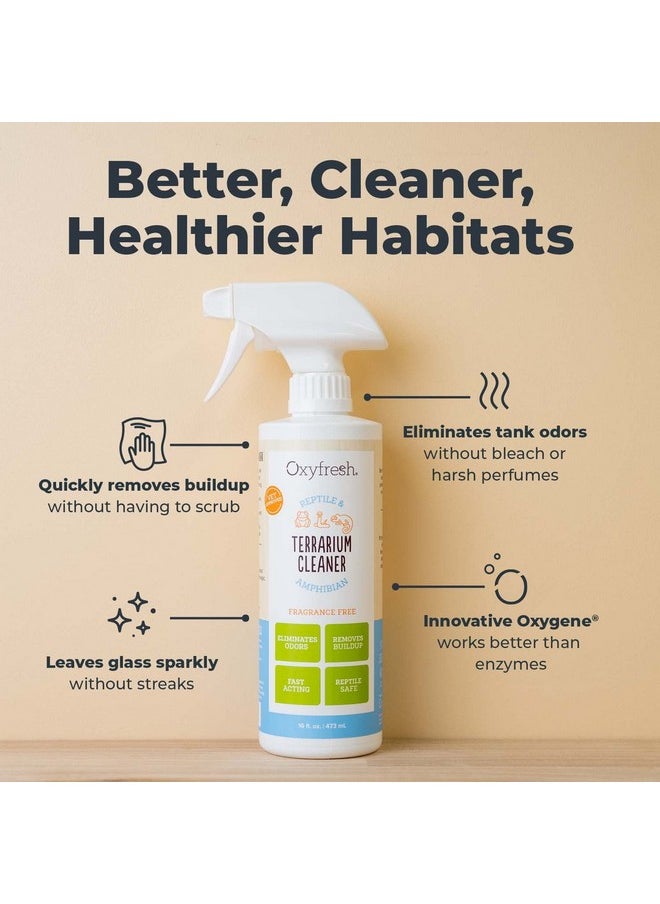 Oxyfresh Premium Terrarium Cleaner  Professional Amphibian & Reptile Terrarium Smell Eliminator  Safe & Quickly Removes Waste & Odors  Streak Free Glass  Bleach Free  - Image 2