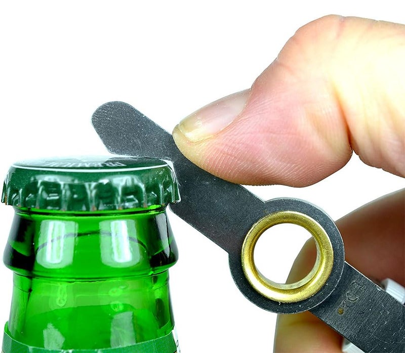 Screwpop Chapstick Holder Built-to-Last for Keychain and Carabiner Attachment with Swing-Out Bottle Opener Stainless Steel - Image 5