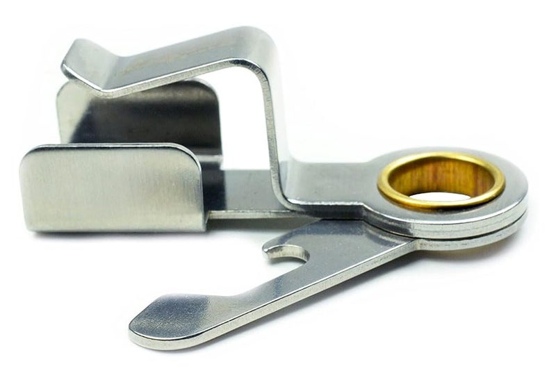 Screwpop Chapstick Holder Built-to-Last for Keychain and Carabiner Attachment with Swing-Out Bottle Opener Stainless Steel - Image 4