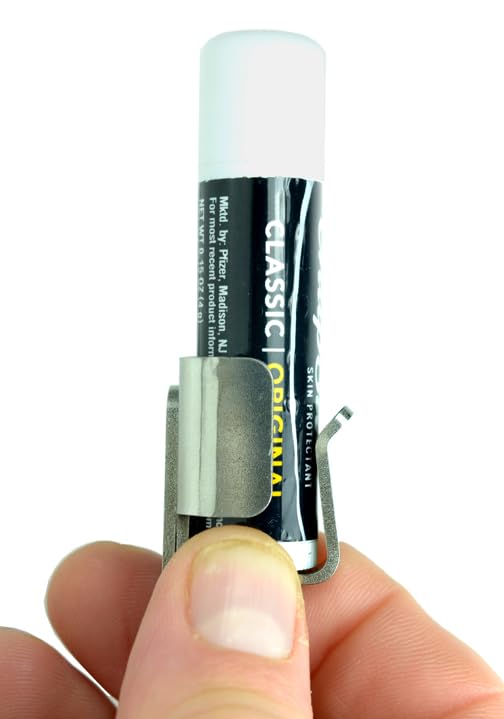 Screwpop Chapstick Holder Built-to-Last for Keychain and Carabiner Attachment with Swing-Out Bottle Opener Stainless Steel - Image 3