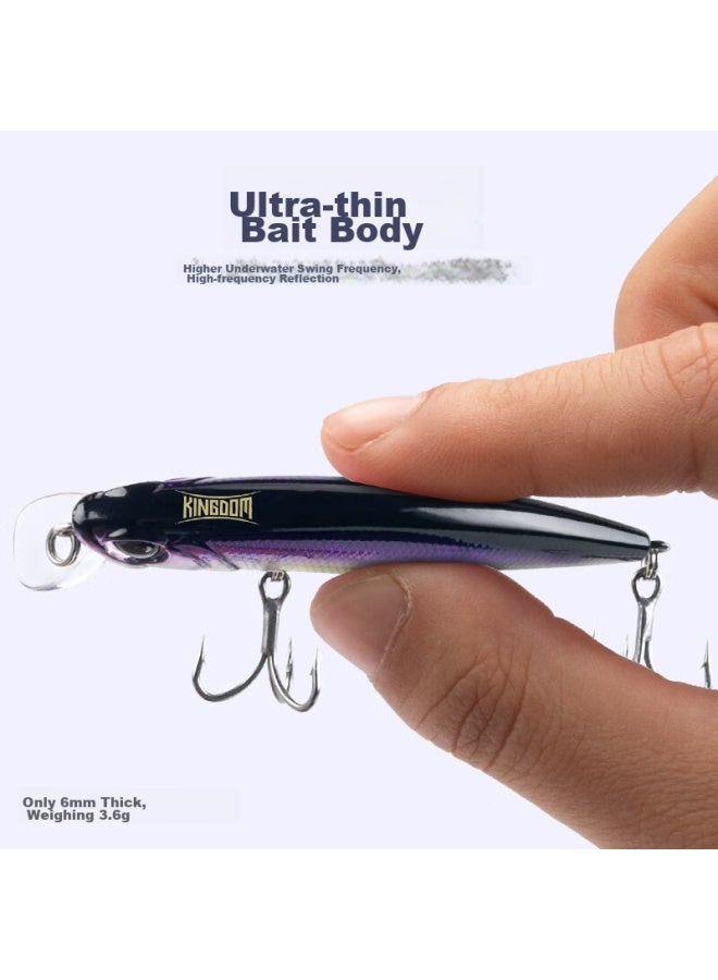 King Lure King Bait, Minnow Sinking Shaking Tail Sinking Artificial Bait For Freshwater Bass, Bionic Imitation Bait - Image 5
