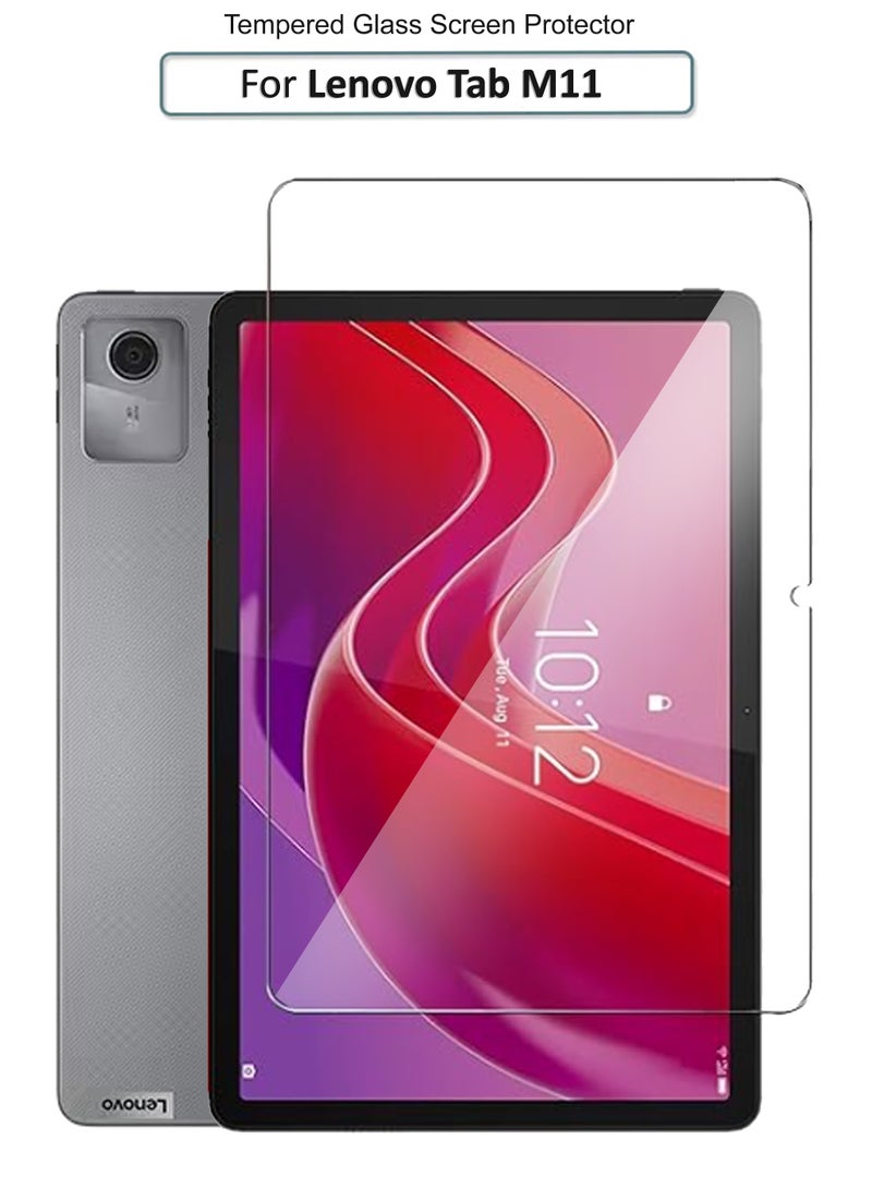 Unipha لجهاز Lenovo Tab M11 - 11 بوصة - زجاج مقسى مضاد للخدش، مقاوم للبقع، سهل التركيب واقي شاشة - Image 1