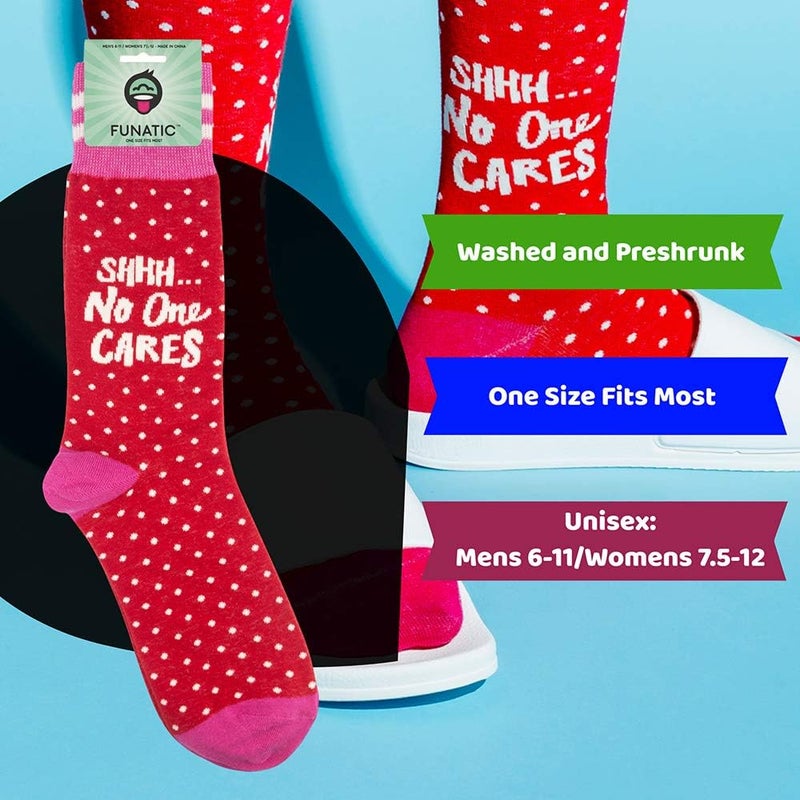 FUNATIC Store Funny and Crazy Socks with Sayings - Novelty Gifts for Men, Women, Teens - Image 5