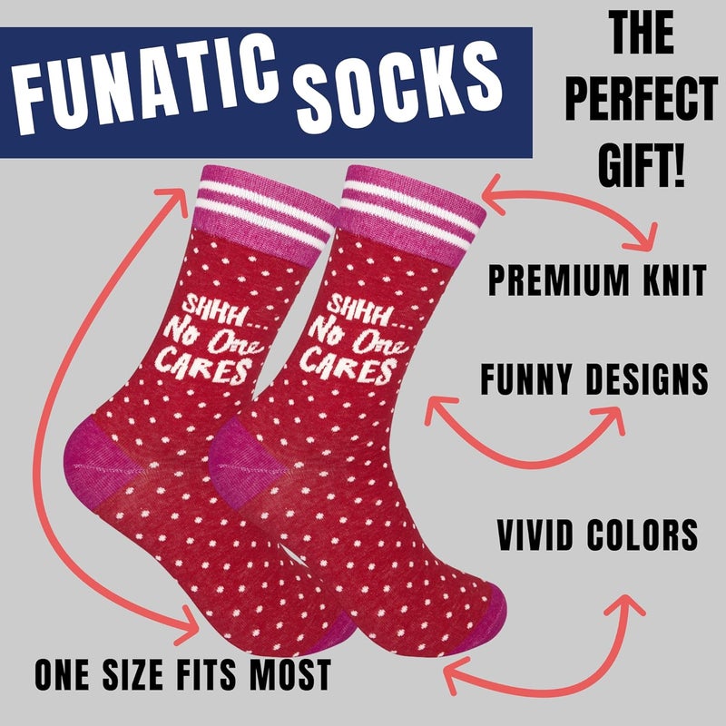 FUNATIC Store Funny and Crazy Socks with Sayings - Novelty Gifts for Men, Women, Teens - Image 2