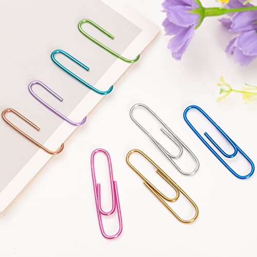 SOTMALTK Paper Clips, 240pcs Medium Size Colored, PaperClips Assorted Colors, Paper Clips for Paperwork Office School and Personal Use - Image 2