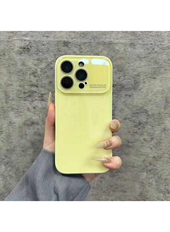 Magnetic Case For iPhone 16 Pro Yellow Slim Heat Dissipation Liquid Dot Design - Image 2