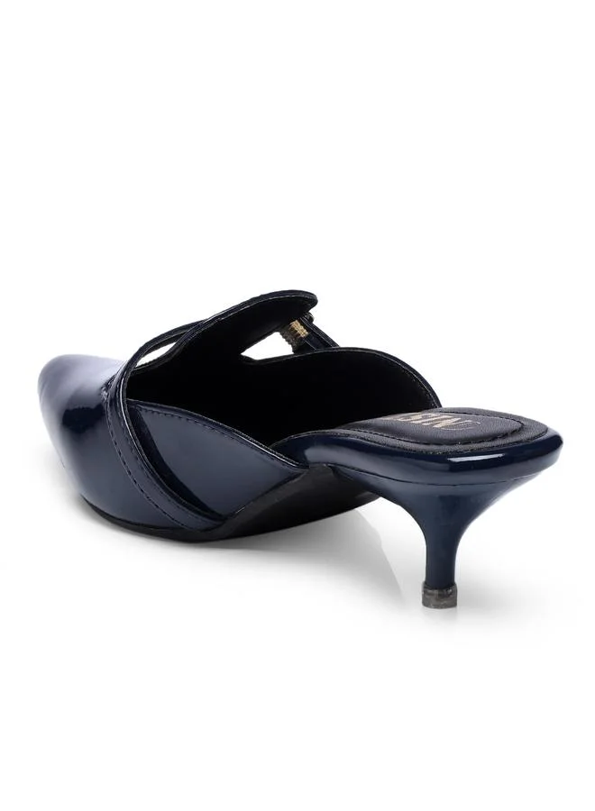 GNIST GNIST Buckle Detail Pointed Toe Kitten Heel Mules
