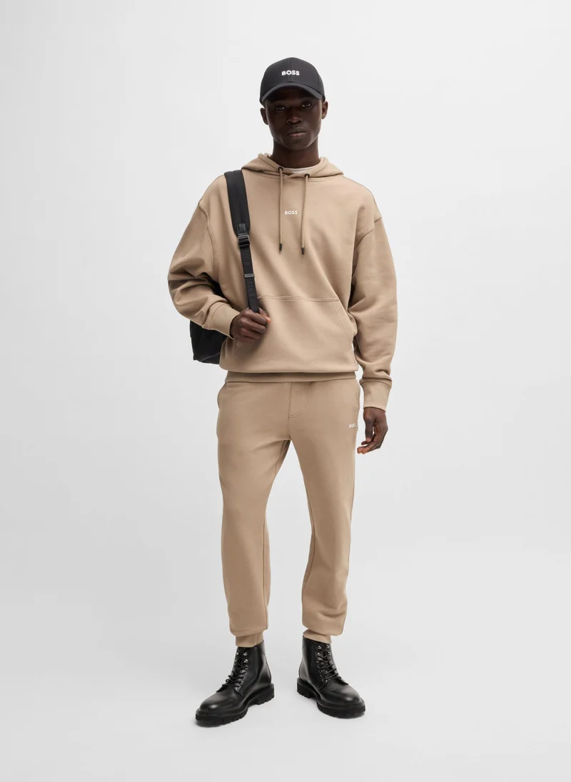 بوس Cotton-jersey tracksuit with logo trims