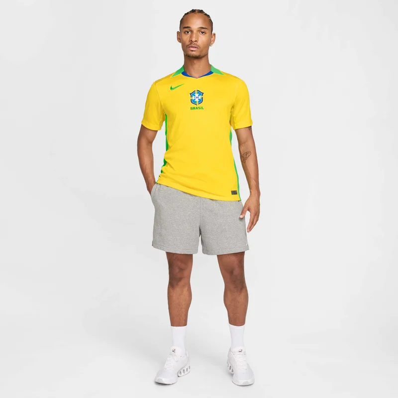 Nike Yellow Men's Brazil 2025 Home Replica Football Jersey (Women's Team) for Men | Best Price UAE