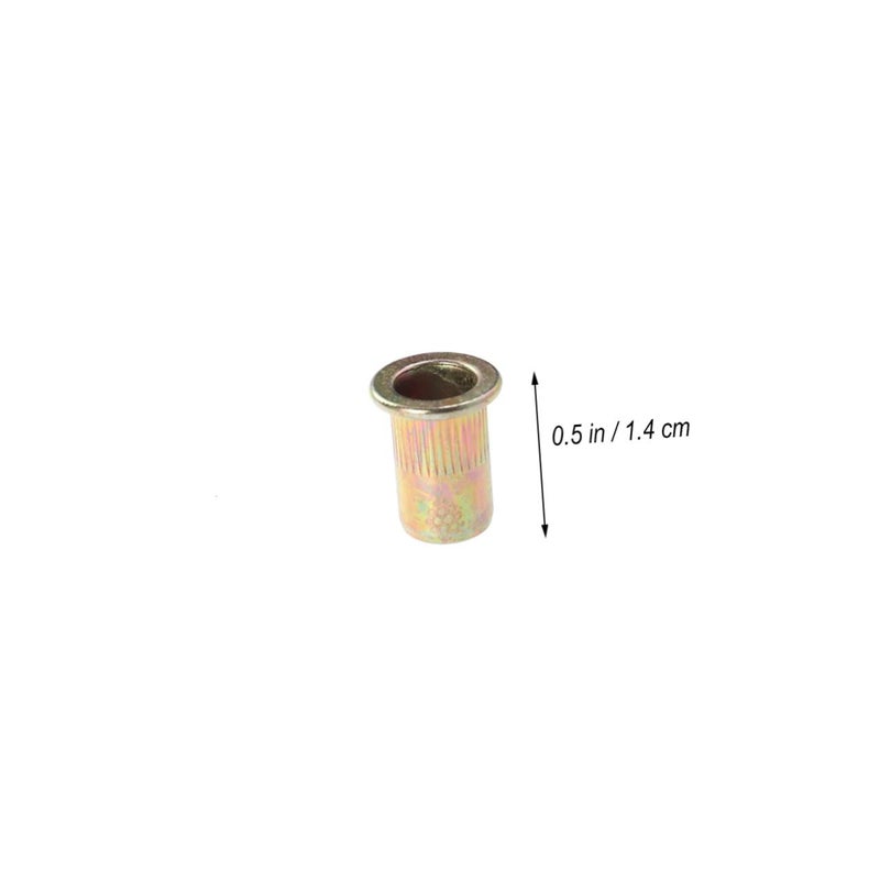 Stainless Steel Zinc Flat Head Rivet Nuts Kit 100 Pcs For DIY Projects - Image 3