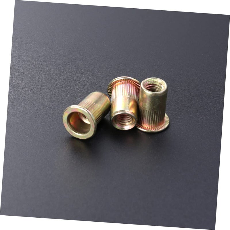 Stainless Steel Zinc Flat Head Rivet Nuts Kit 100 Pcs For DIY Projects - Image 4