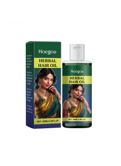 Herbal HOEGOA herbal hair oil, gently cleanses and moisturizes dry and split hair, nourishes hair essence oil  - Image 1