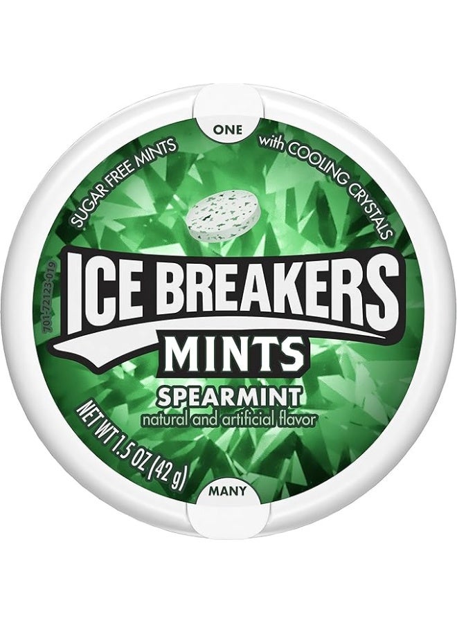 ICE Breakers Ice Cubes Spearmint 1.5 oz Tin - Image 1