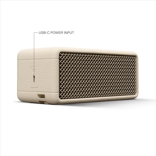 Marshall Emberton III Portable Bluetooth Speaker - Rugged Waterproof IP67 Design | Loud Stereo Sound, Deep Bass with 32+ Hr Playtime | Compact and Wireless for Travel and Outdoors - Cream - Image 4