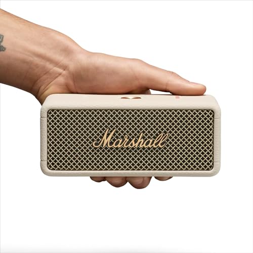 Marshall Emberton III Portable Bluetooth Speaker - Rugged Waterproof IP67 Design | Loud Stereo Sound, Deep Bass with 32+ Hr Playtime | Compact and Wireless for Travel and Outdoors - Cream - Image 5