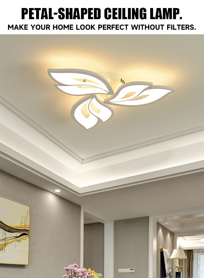 2025 New Model LED Nordic Minimalist Modern Living Room, Bedroom and Dining Room Ceiling Lamp - Three-color Transformation - Grand and Creative - Individualistic - Master Bedroom and Study Lamp  - Image 3