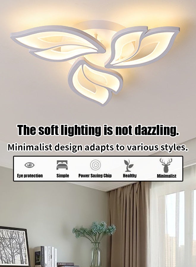 2025 New Model LED Nordic Minimalist Modern Living Room, Bedroom and Dining Room Ceiling Lamp - Three-color Transformation - Grand and Creative - Individualistic - Master Bedroom and Study Lamp  - Image 5