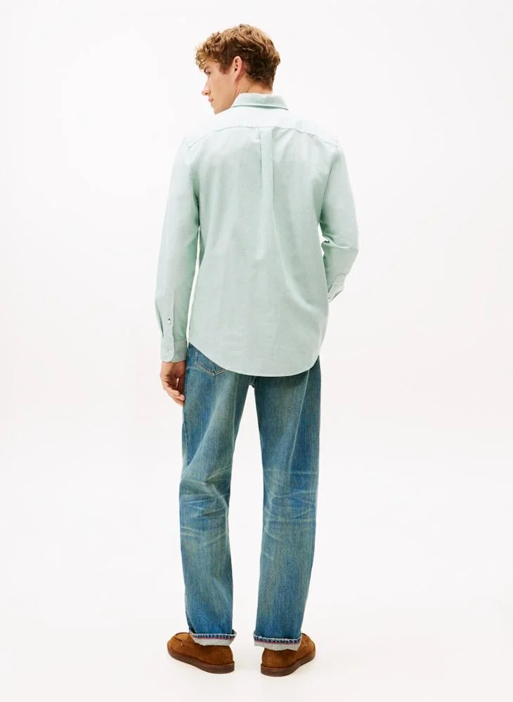 تومي هيلفيغر قميص هيريتاج أكسفورد بقصة عادية