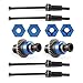 Shaluoman Assembled Differential for 118 Granite GROM 114 MojaveCVD Shaft Dogbone CVD Joint Universal Axle SetAccessories for ARRMA 118 2S Granite Granite GROM Blue and Black - Image 2