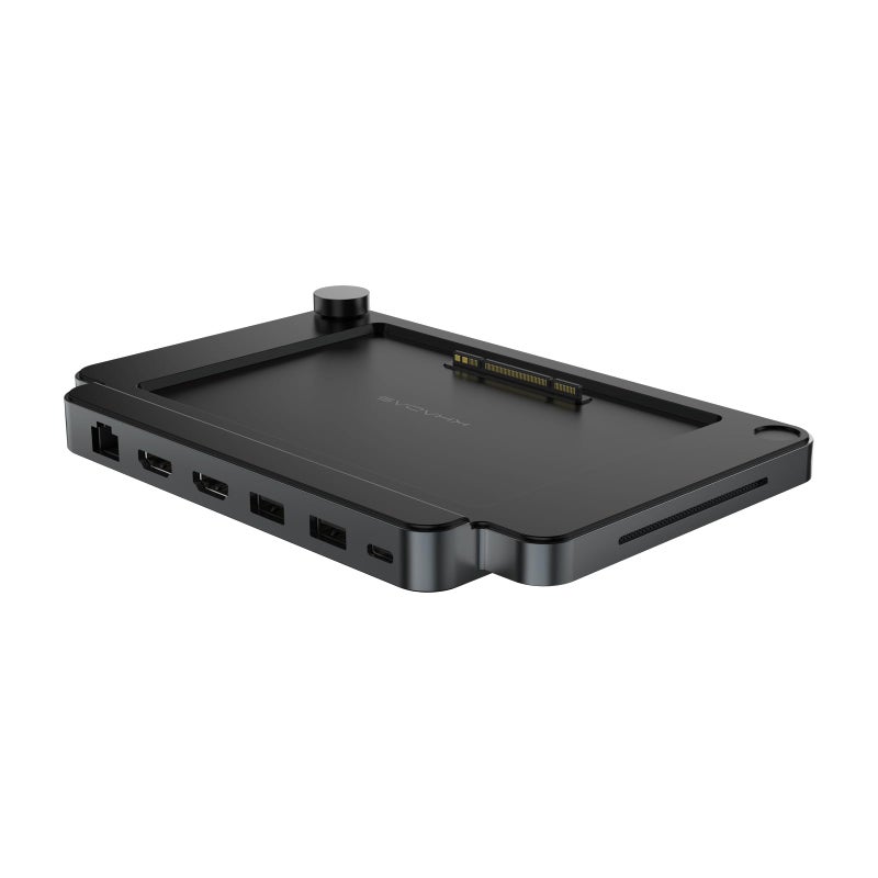 Khadas Mind Dock for Mind Expansion Module Builtin Audio System Fingerprint Scanner 9 Additional IO Ports Support Four 4K60Hz Displays Mini Computer Builtin SD Card Reader for Swift