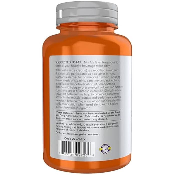 Now Sports Nutrition, Betaine Powder, Endurance*, Pure Powder, Enhances Performance*, Maintains Muscle*, 6 oz (170 g) - Image 3