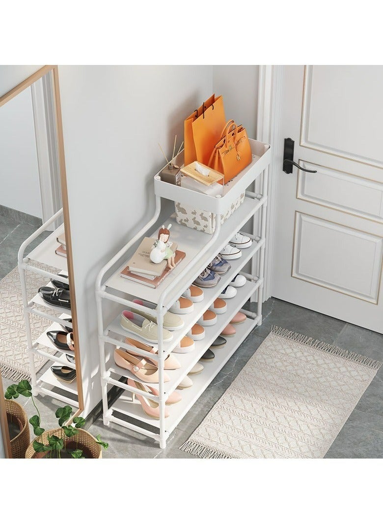 RollsTimi  6 Tier Creative Home Cabinet Shoe Organizer Rack White - Image 4