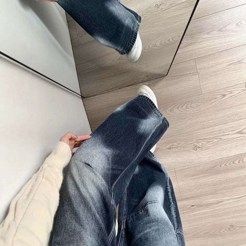 Unisex Classic Denim Jeans Loose Fit Daily Outdoor Wear - Image 5
