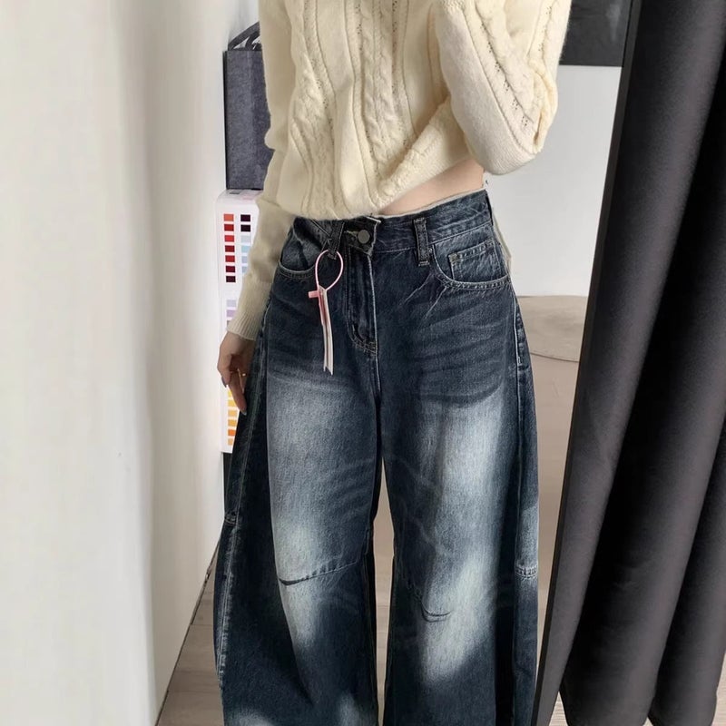 Unisex Classic Denim Jeans Loose Fit Daily Outdoor Wear - Image 3