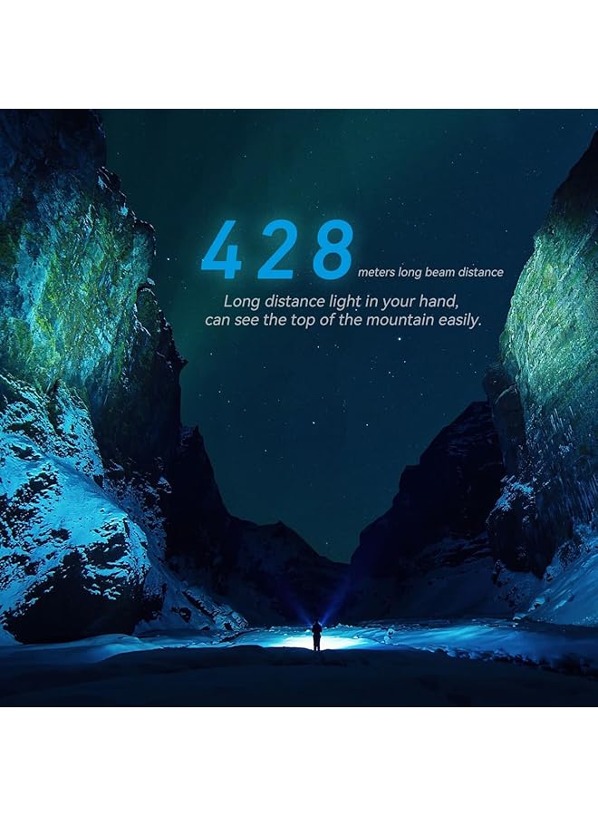 إيمالينت مصباح يدوي BL50 EDC مزود بمصباح LED بالأشعة فوق البنفسجية 365 نانومتر XHP50.3 HI LED 3600 لومن قابل لإعادة الشحن، مصباح يدوي احترافي قوي LED للاستخدام في حالات الطوارئ الخارجية والحياة اليومية (رمادي أسمنتي) - Image 3