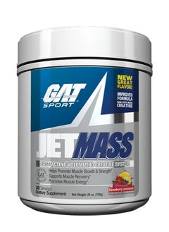 GAT Jetmass Advanced Formula Strawberry Lemonade 30 Servings Pure Creatine Of High Quality 