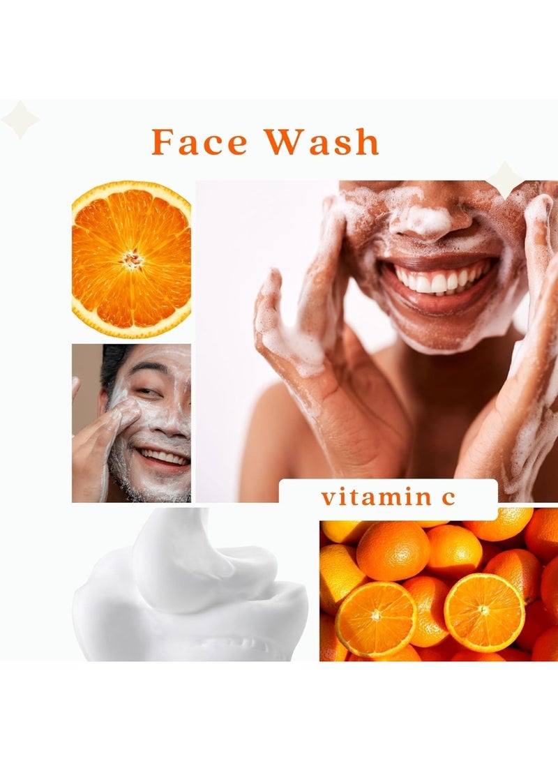 BBROSE Vitamin C Face Wash Foam (120ml) | Brightening & Hydrating Cleanser | Deep Cleansing & Refreshing Formula for All Skin Types | Gentle, Vegan & Paraben-Free Skincare - Image 2