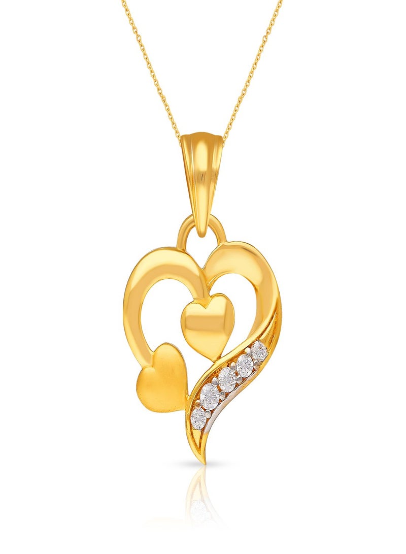 Malabar Gold and Diamonds 22 Karat 916 Purity Gold Pendant PDDZL28581AEY - Image 1