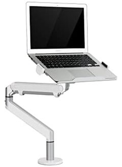 upergo Oz 1S Aluminum 2 In 1 Monitor Arm Laptop Stand And Mount For Gaming And Office Use 17" 32" Each Arm Upto 6 Kg Silver  - Image 4