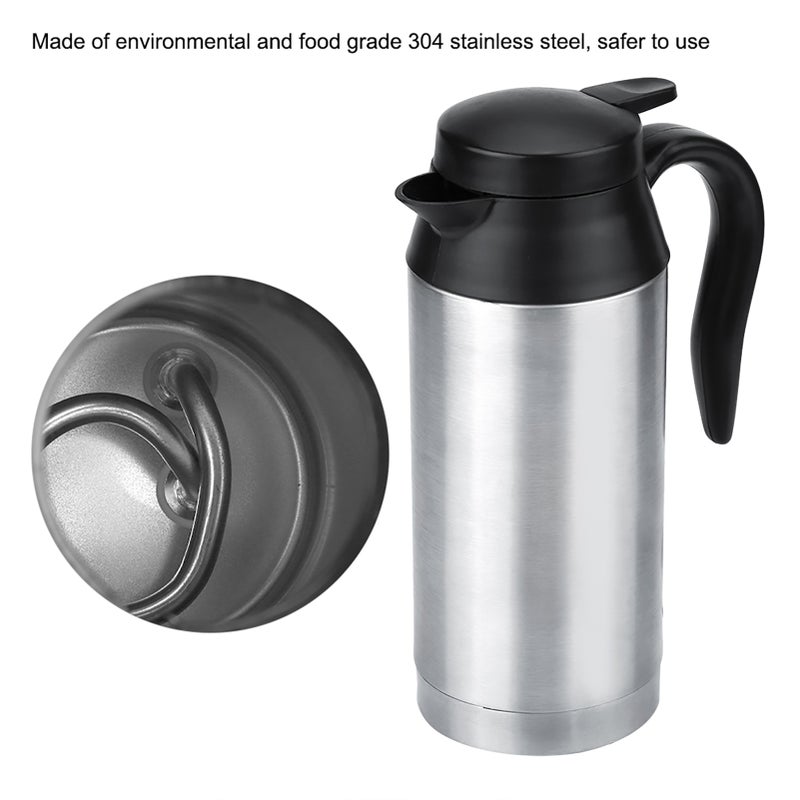 12V 750ml Car Portable Electric Travel Heating Cup Coffee Tea Boiling Mug Kettle - Image 5