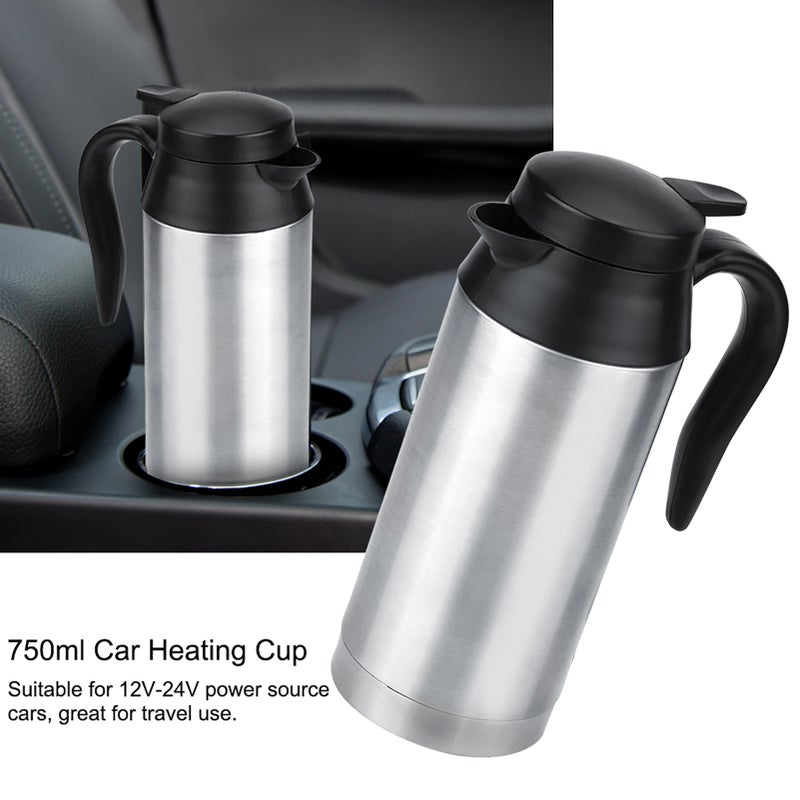 12V 750ml Car Portable Electric Travel Heating Cup Coffee Tea Boiling Mug Kettle - Image 2