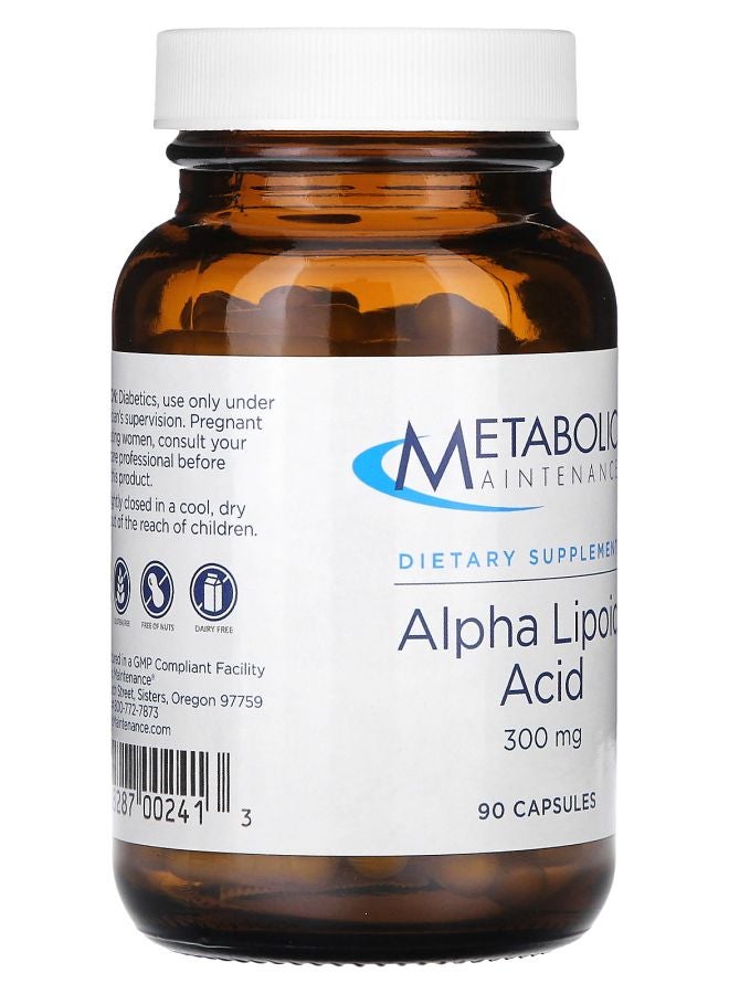 Metabolic Maintenance Alpha Lipoic Acid 300 mg 90 Capsules - Image 2