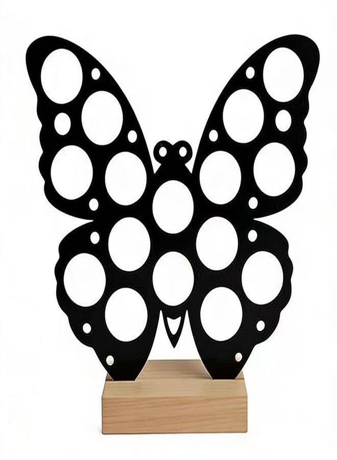 JANESVISSY Butterfly Shaped K Cup Holder, Coffee Pod Storage Organizer for 16 Capsules, Classic Black Coffee Bar Accessories, Compatible with Most K-Cups, Suitable for Home Kitchen & Office Countertop - Image 1