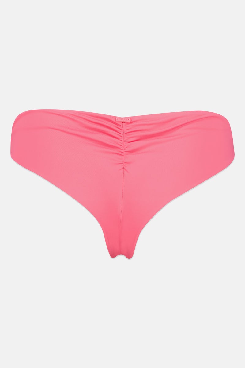 Roxy Women Solid Bikini Bottom, Pink - Image 3