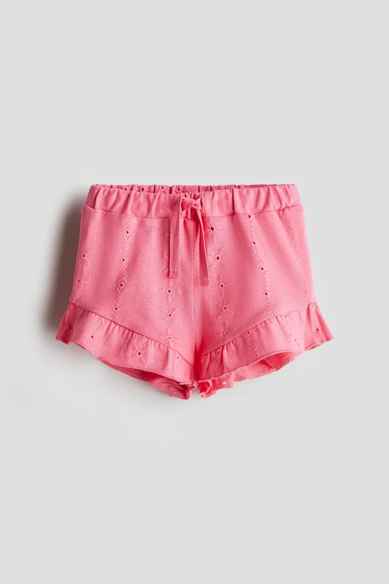 H&M Broderie anglaise jersey shorts