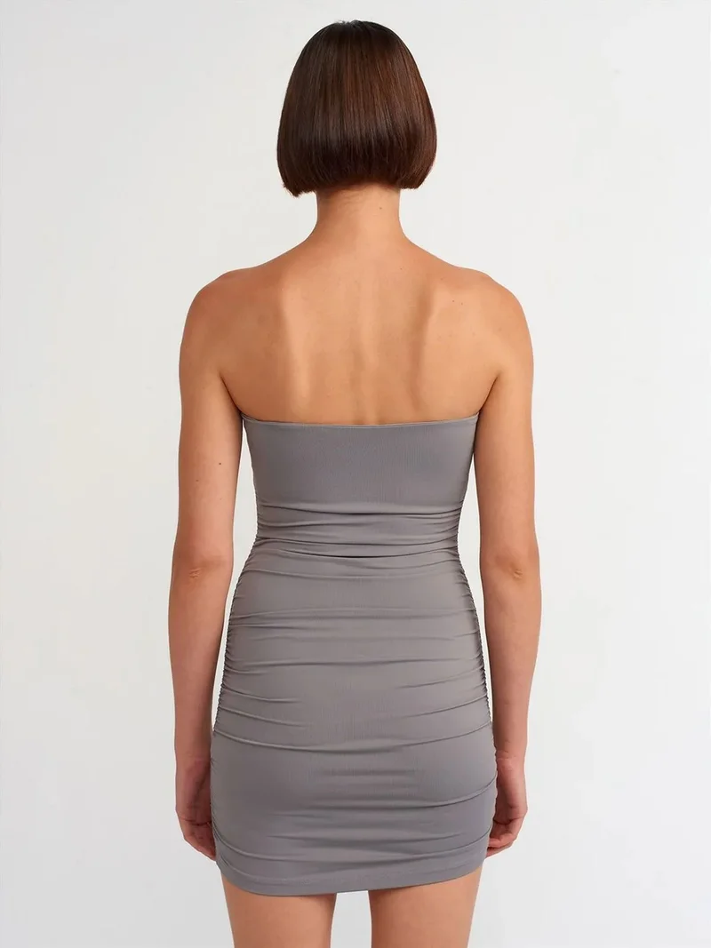 ديلفين Dilvin Strapless Bodycon Mini Dress