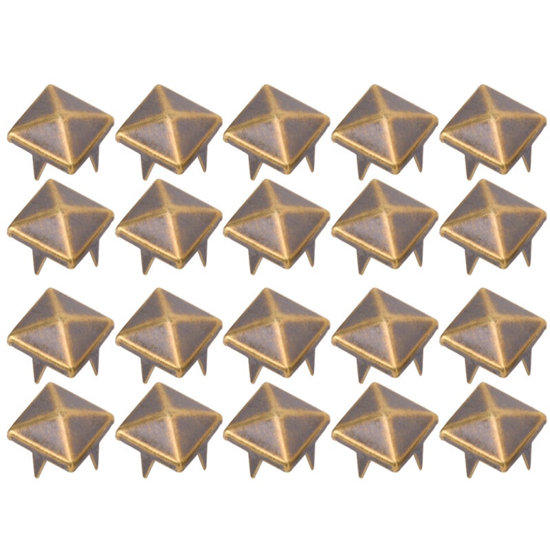 Leather Rivets: Antique Bronze Square Rivets - Easy To Install Stylish Diy Rivets For Leather Craft, Clothing, Bag And Shoe Decoration - Image 4