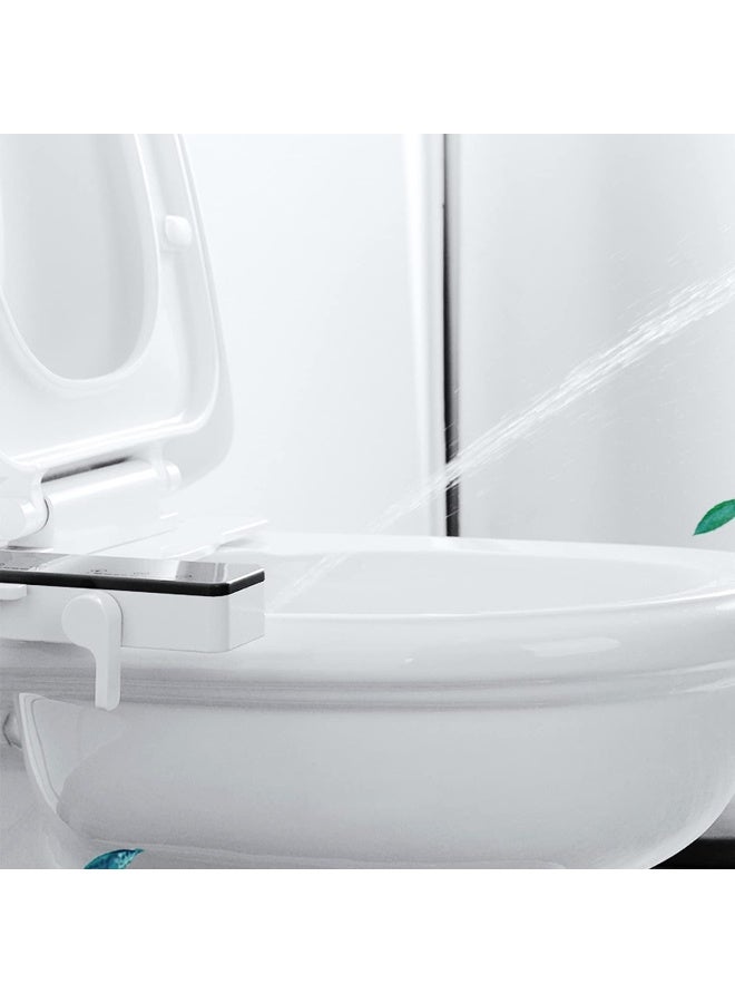 IBAMA Toilet Bidet Non-Electric Mechanical Water Sprayer Toilet Seat Compatible Attachable Bidet- Dual Nozzle, Black Color - Image 4