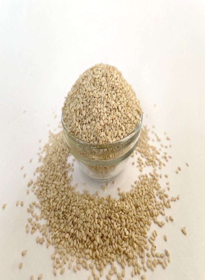 Minimal Raw Organic White Sesame Seeds 1kg - Clean and White Til (Safed Til Seeds for Eating) - Image 3