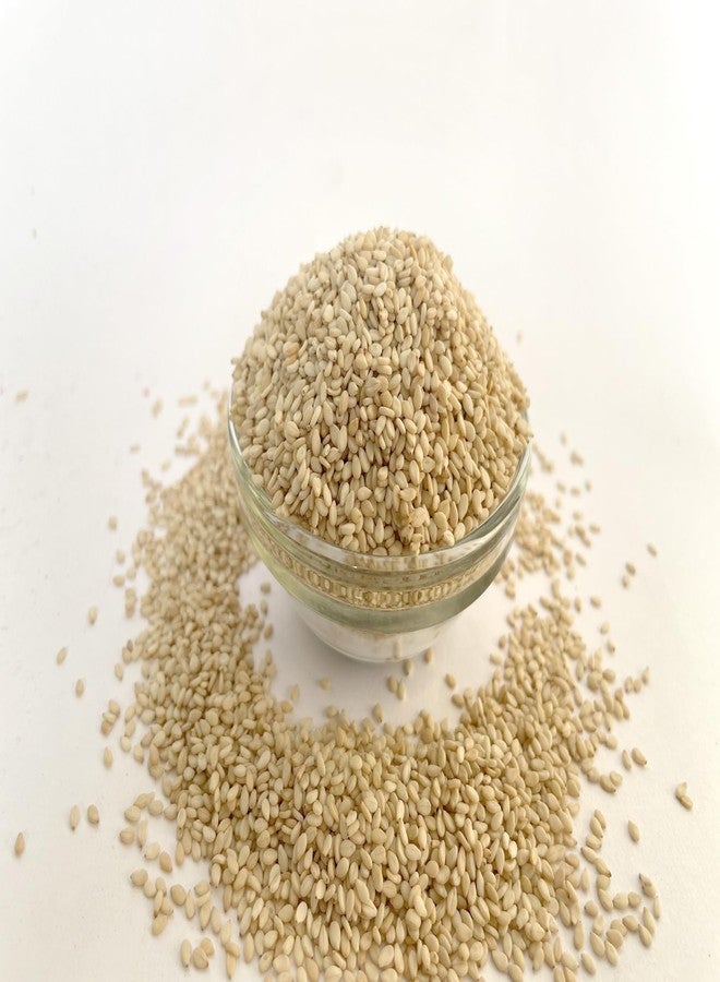 Minimal Raw Organic White Sesame Seeds 1kg - Clean and White Til (Safed Til Seeds for Eating) - Image 4
