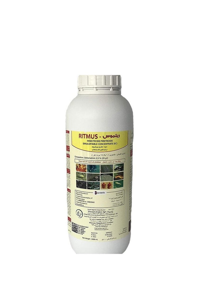 Generic Ritmus Insecticide Pyrethroid Pesticide is a Highly Effective Pest Control Solution Designed for Both Indoor and Outdoor Plants This 1 Liter Formulation Utilizes Pyrethroid Technology to Provide Quick Knockdown and Long Lasting Protection Against a Wide Variety of Plant Damaging Insects.  - Image 3
